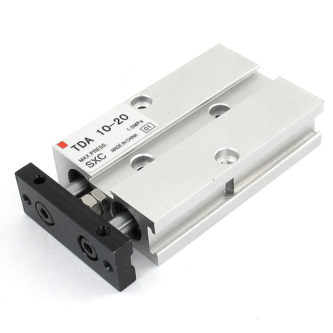 1.0MPa Double Action 10mm Bore 20mm Stroke Double Rod Air Cylinder