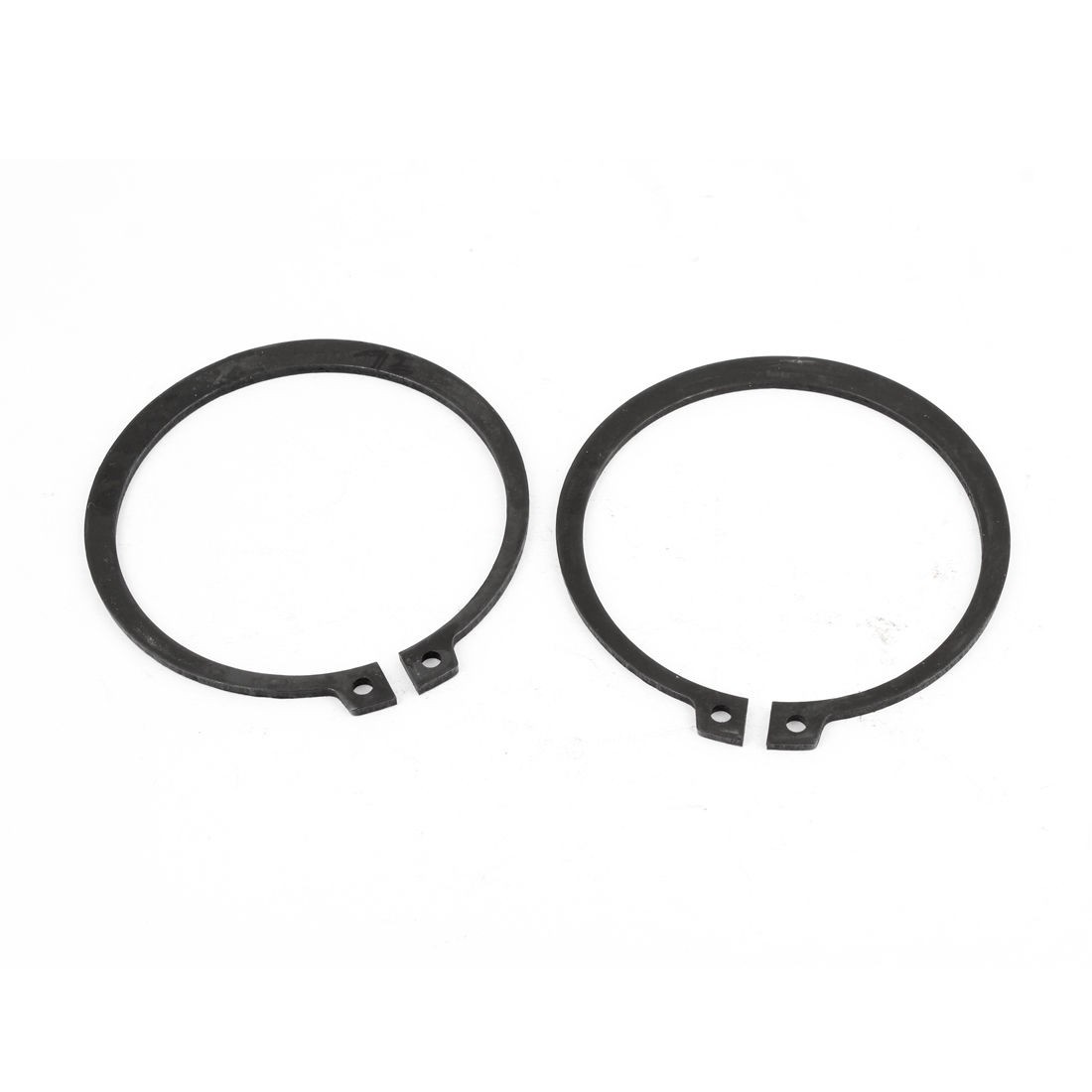 2 Pcs 67mm x 77mm Round Shaped Metal External Snap Retaining Rings