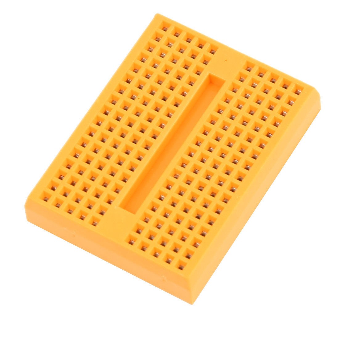 DIY Solderless Breadboard 170Pcs Tie Point PCB Panel 46x35x8mm Yellow