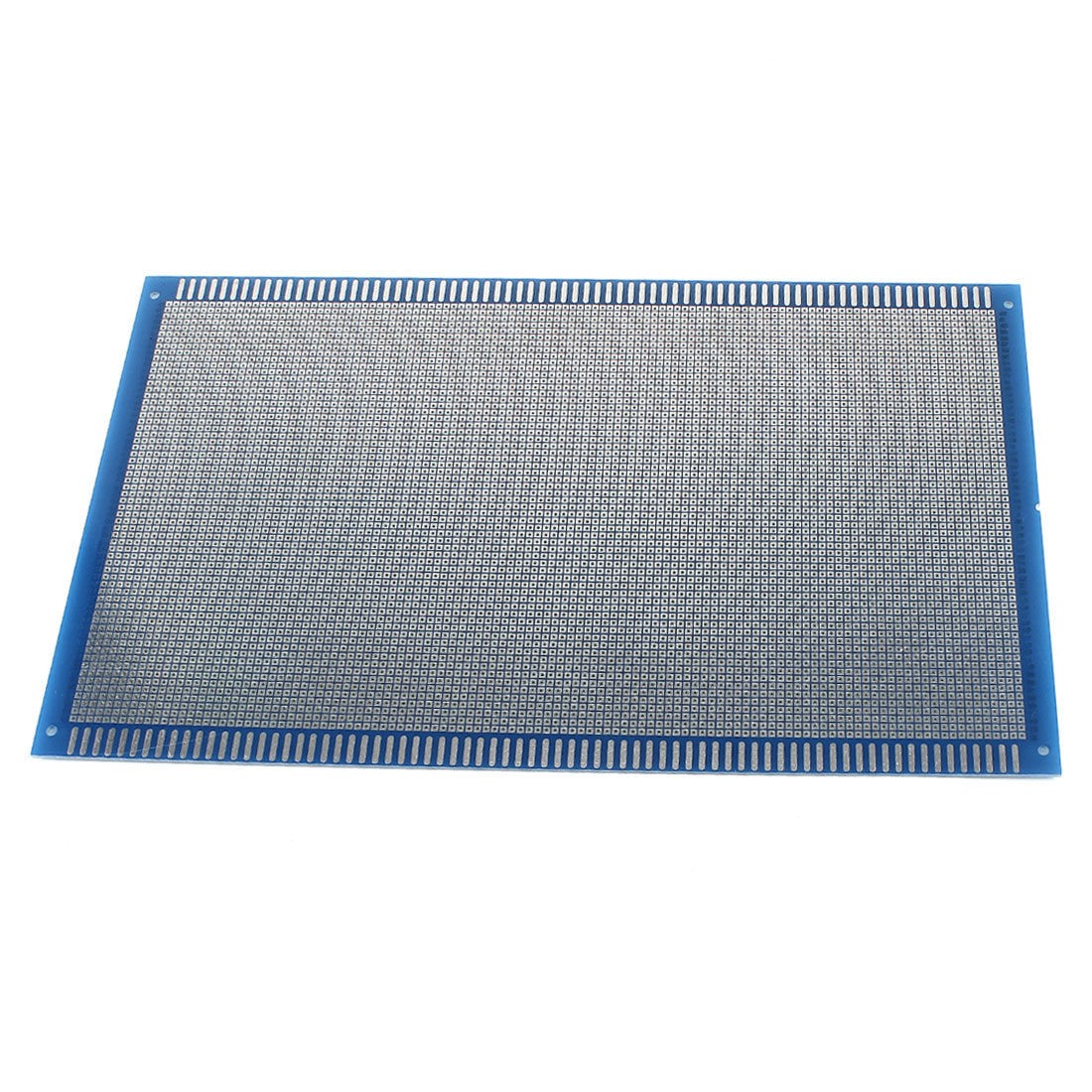 30cm x 18cm Single Side Universal Prototype PCB Circuit Board Blue Silver Tone