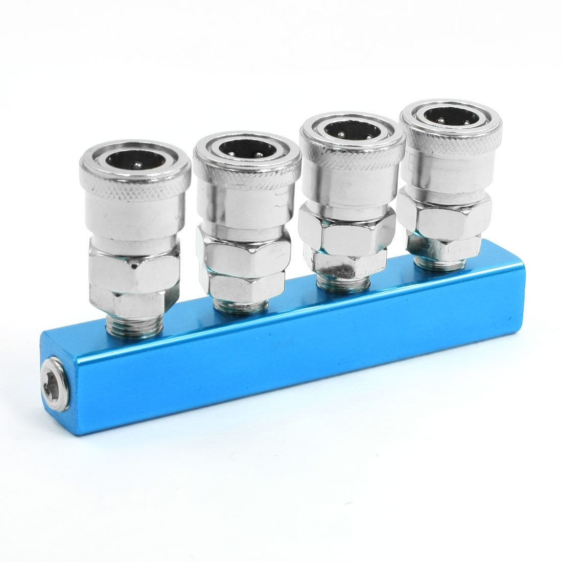 Pneumatic Connector 4 Positions Inline Air Splitter Hose Quick Coupler