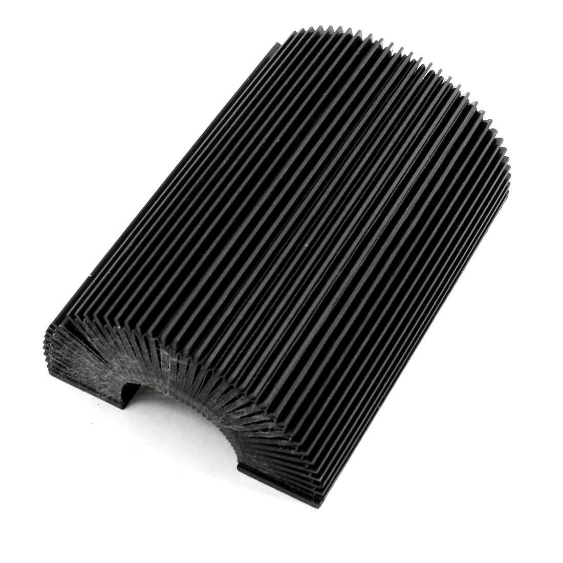 100 x 10 x 2cm Foldable Accordion Dust Cover Protector Black for CNC Machine