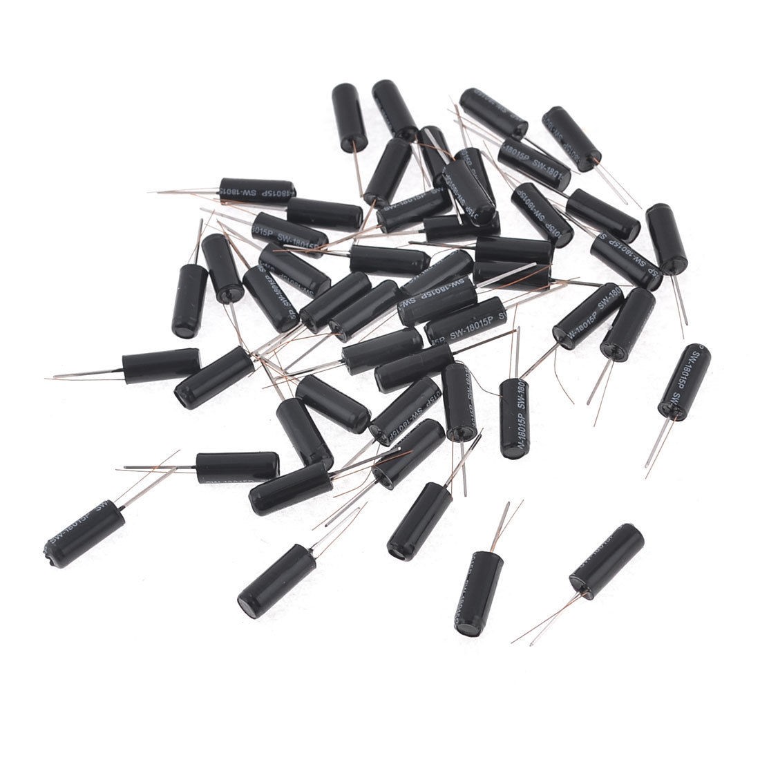 SW-58015P Model Single Bead Black Vibration Sensor Switch 50 Pcs