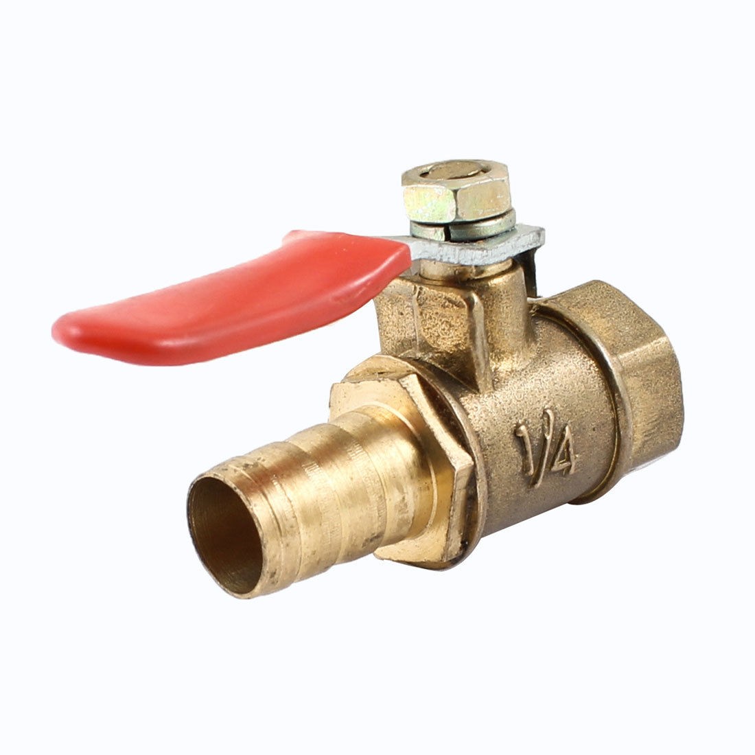 1/4 PT Female Thread to 10mm Hose Tail Connector Ball Valve