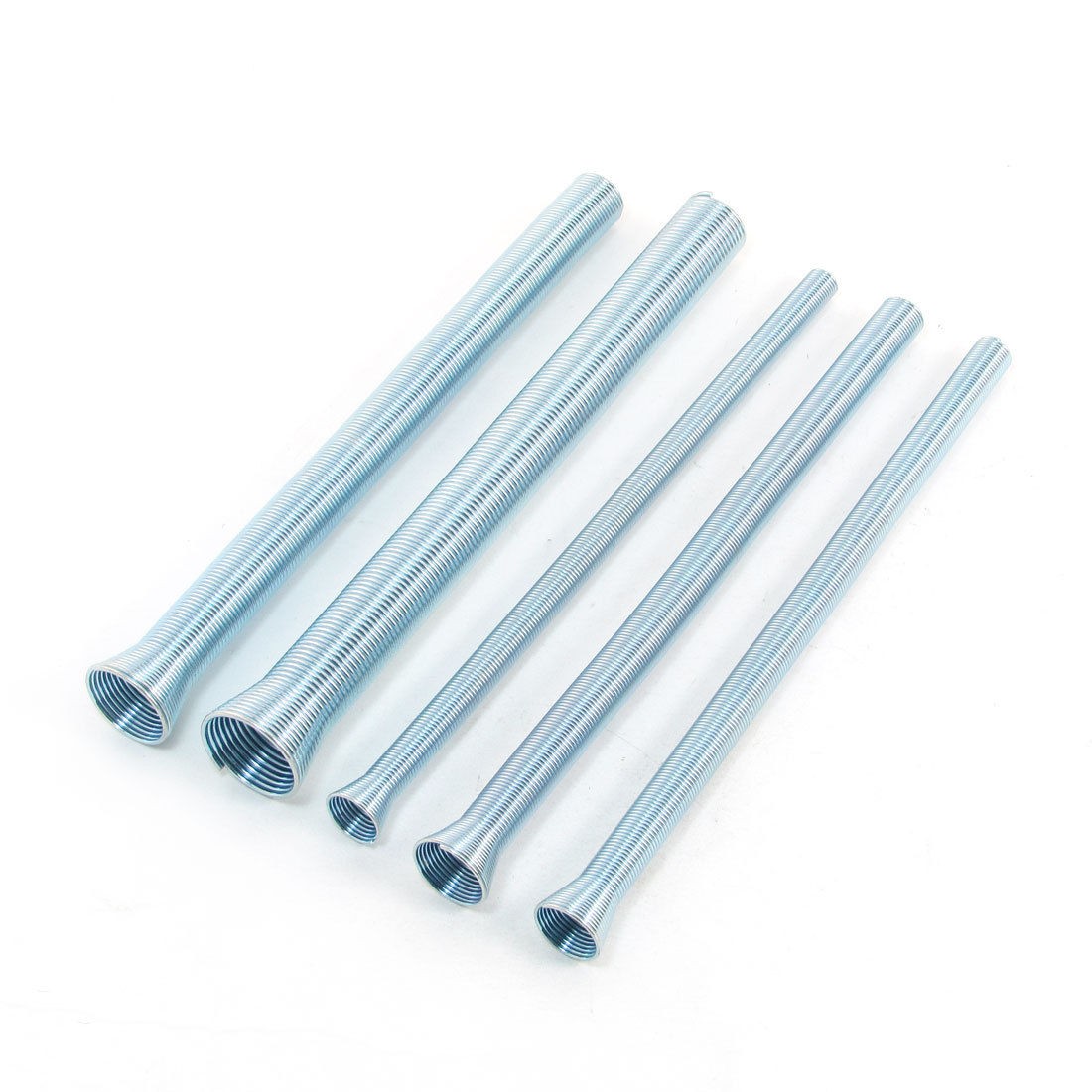 Zinc Plated Steel Wire Spring Tube Bender Kits Light Blue 5 Pcs