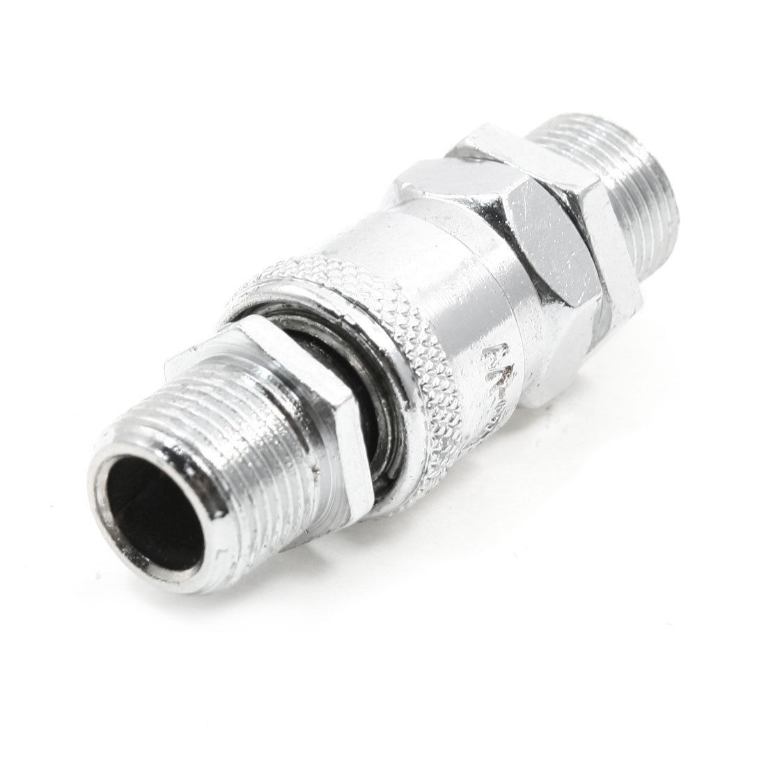 3/8"PT Thread Straight 2 Way Pneumatic Air Hose Quick Connector Coupler