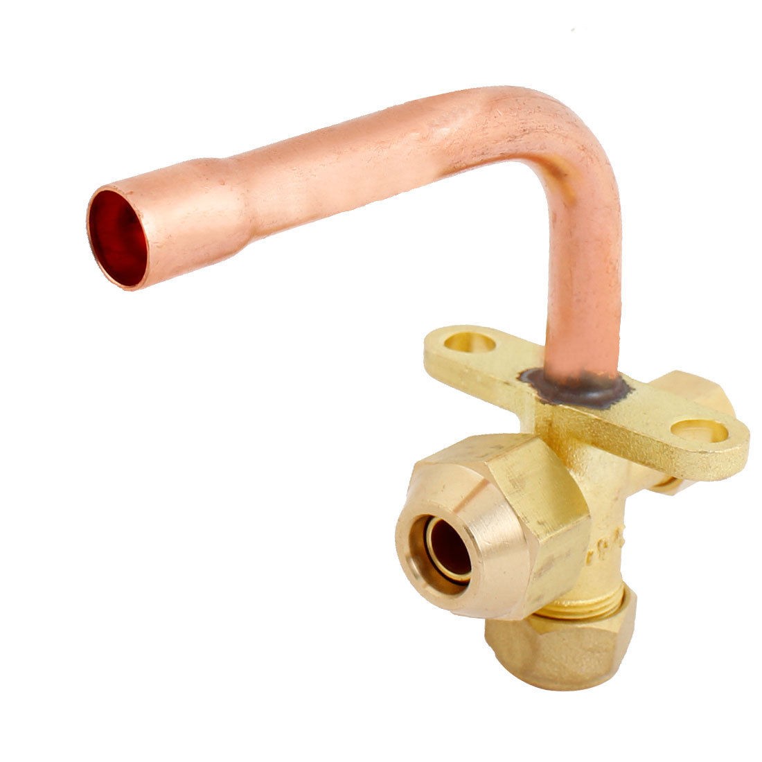 3/8"PT to 1/4"NPT Male Thread 5mm Hex Inlet Dia Valve for Air Conditioner