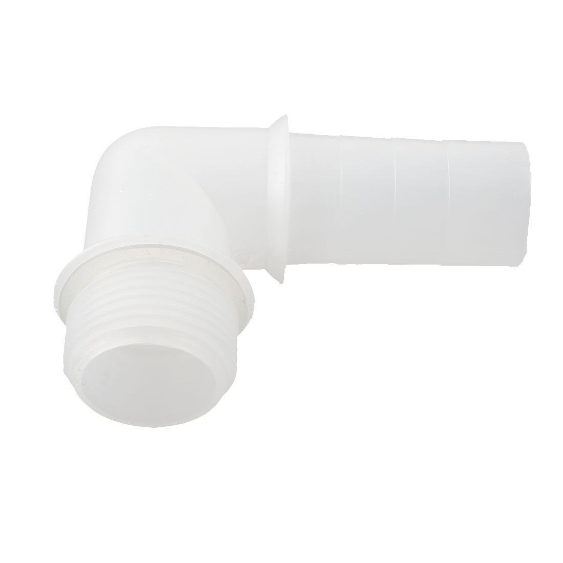 Clear White Plastic 90 Degree Pipe Hose Coupler Adaptor 32mmx22mm Replaceable