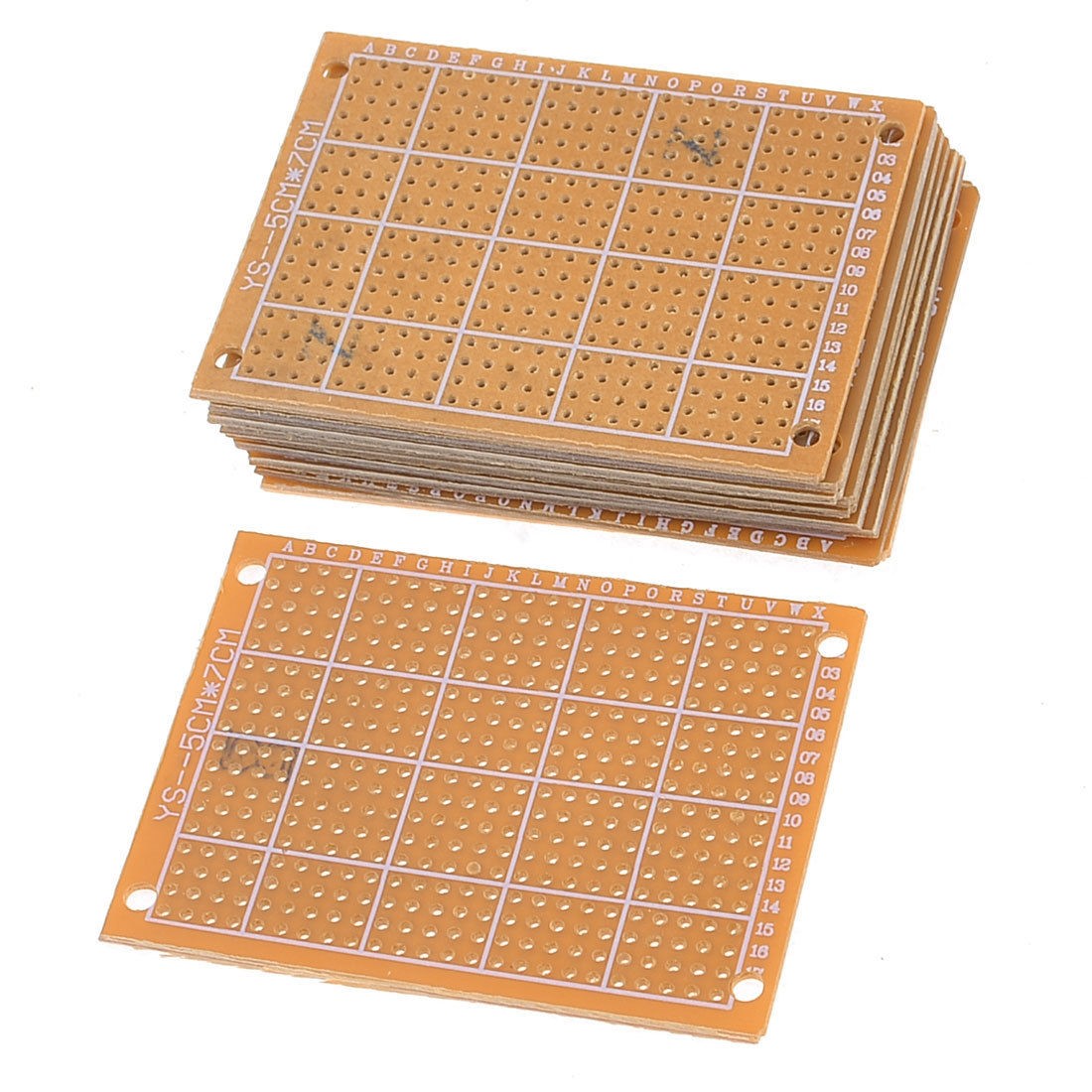 10 Pcs Brown 7cm x 5cm Panel Universal Single Side Copper PCB Board
