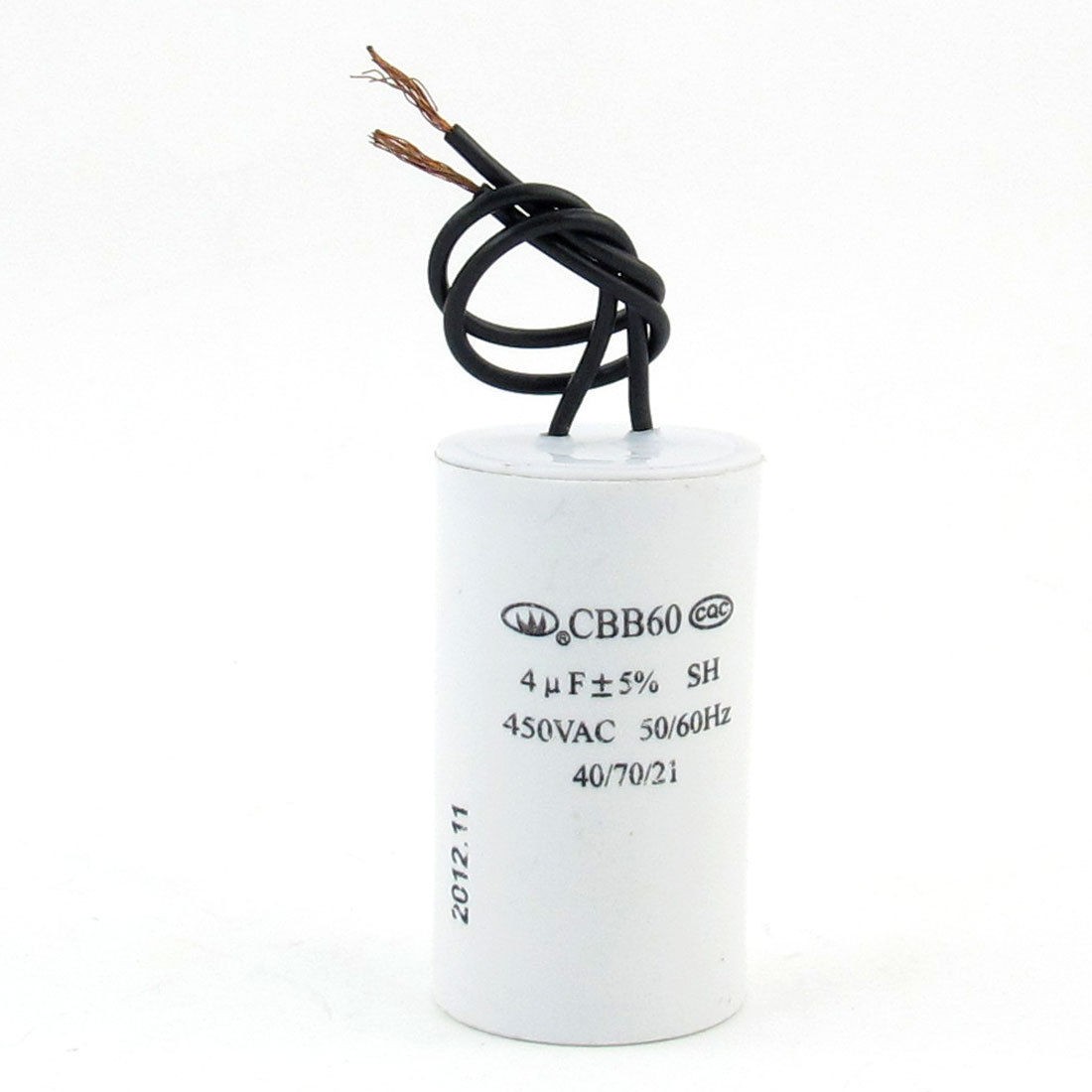 CBB60 4uF AC 450V Washing Machine Polypropylene Film Motor Capacitor