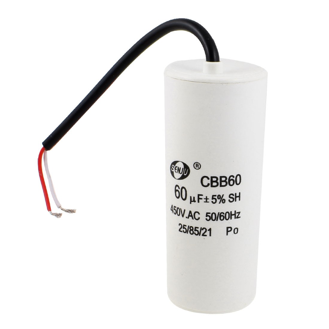 CBB60 60uF AC 450V 50/60Hz Washing Machine Polypropylene Film Motor Capacitor