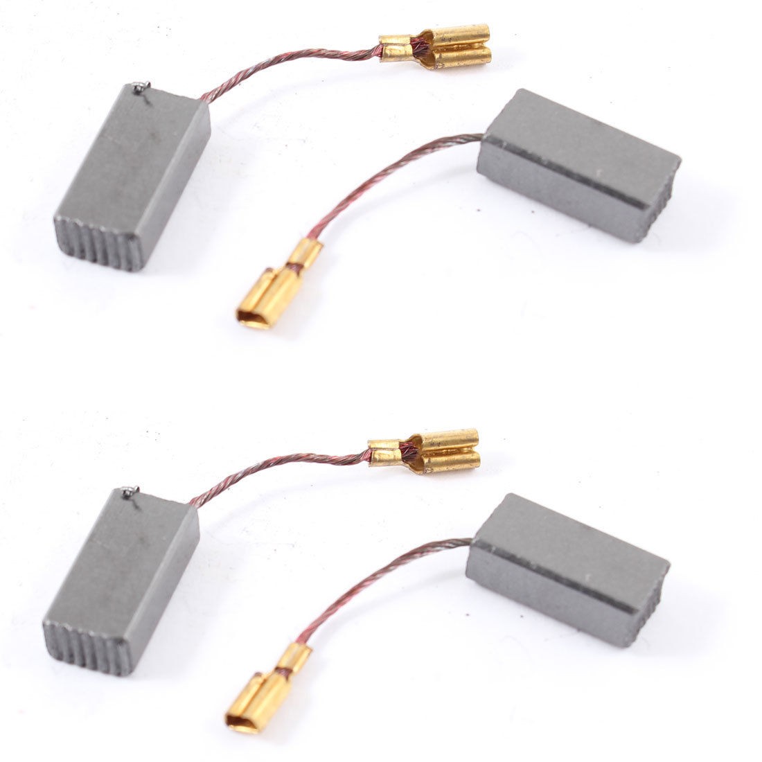2 Pairs 39/64" x 19/64" x 3/16" Replacement Motor Carbon Brushes