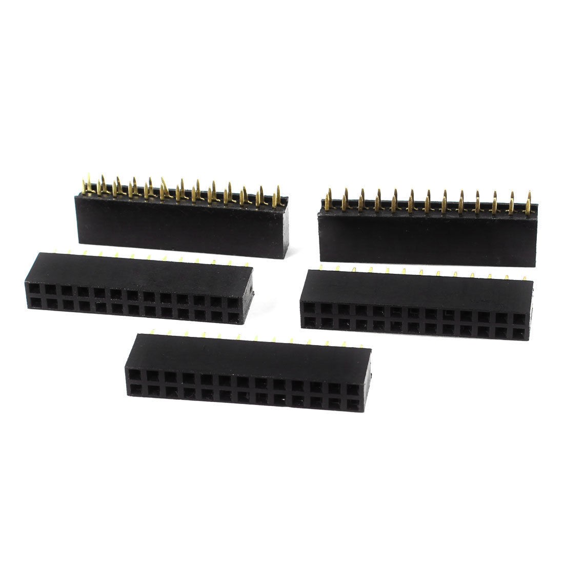 5pcs Double Row 2 54mm Pitch 26 Pin Straight Female Header Socket