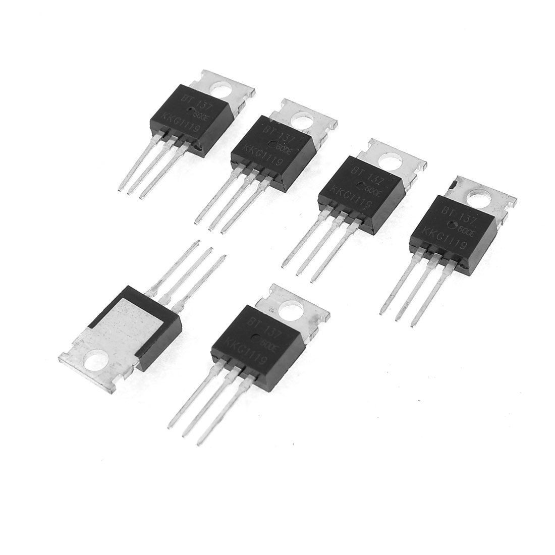 6 Pcs BT137 Package 8A 600V MOS Power Transistor