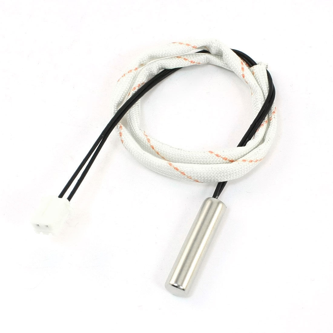 Silver Tone Metal Probe Lead Wired Water Heater Temperature Sensor