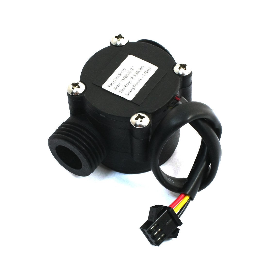 G1/2" Hose Connector Water Flow Counter Sensor 0.5-30L/Min DC 12V