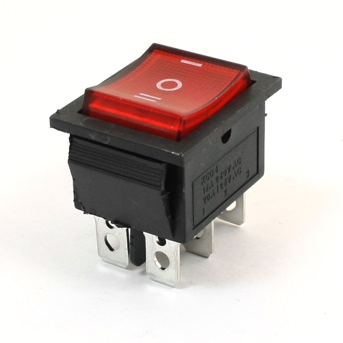 AC 250V/15A 125V/20A ON/OFF/ON 3 Position DPDT 6 Pins Boat Rocker Switch