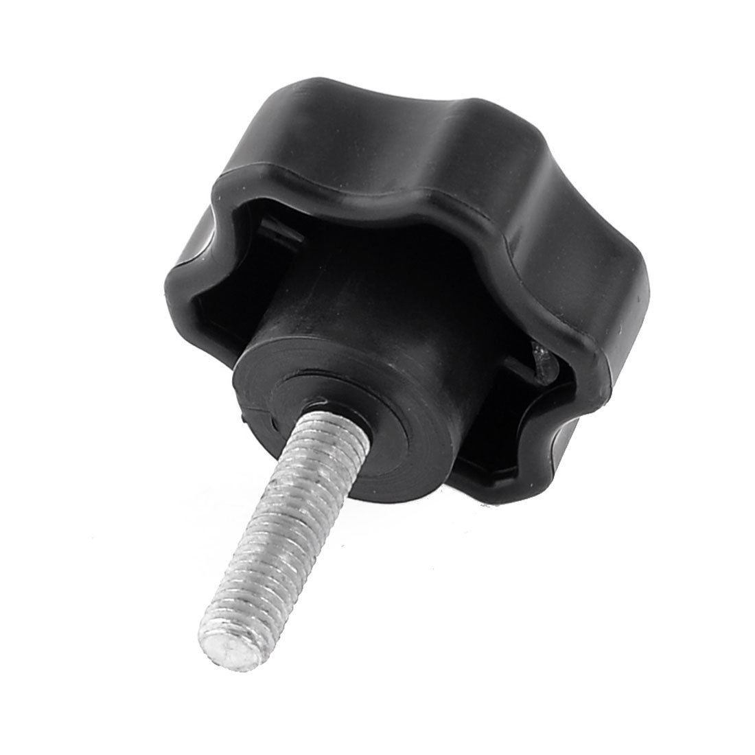 Screw On Type 1.06" x 1/16"PT Thread Star Clamping Knob Handgrip