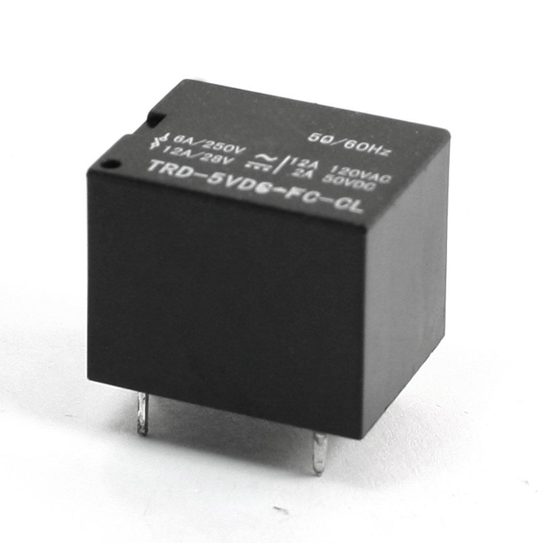 PCB Mounted DC 5V Coil Volt 5 Pin General Purpose Power Relay