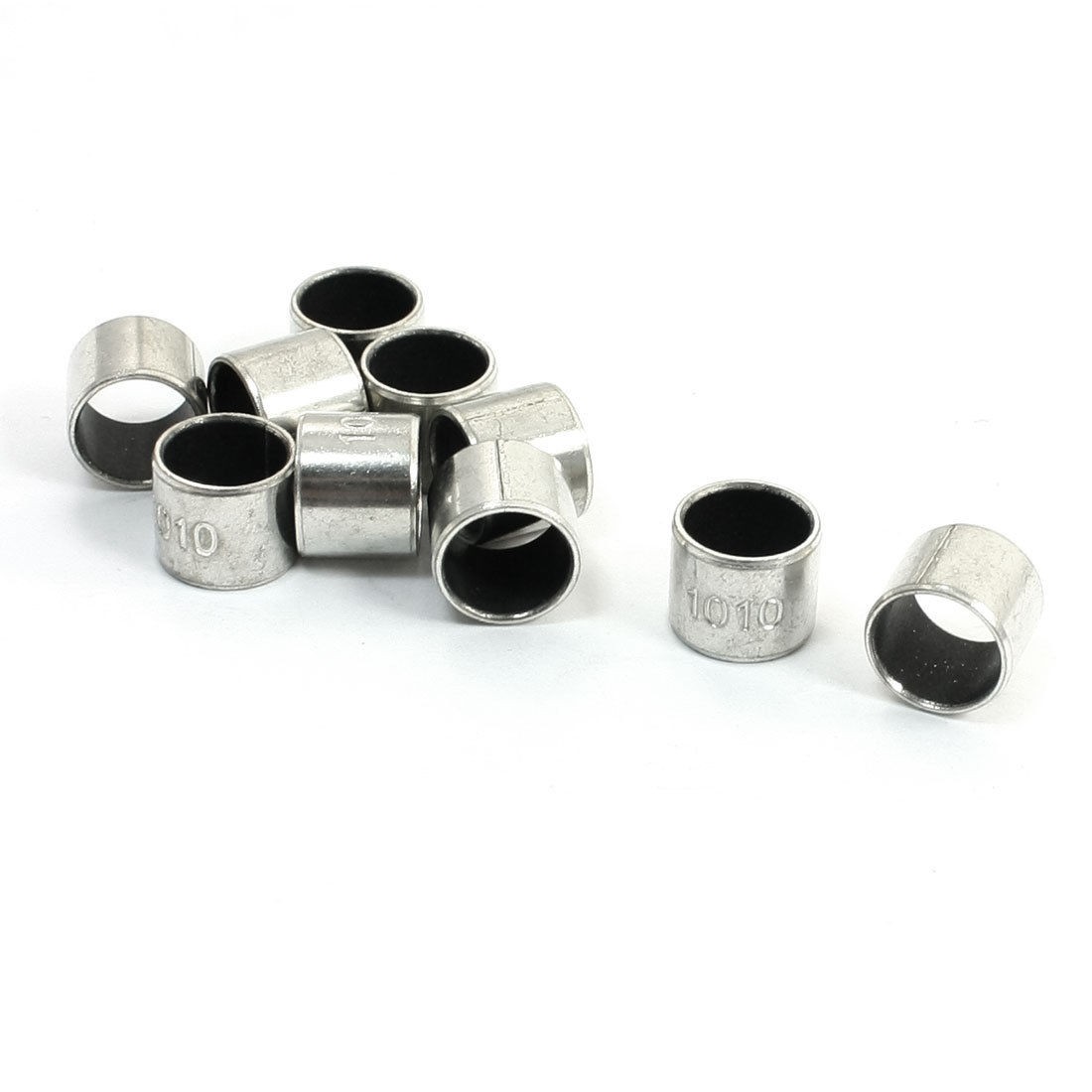 10Pcs Plain Oilless Bearing Sleeves Composite Bushing 10mm x 12mm x 10mm