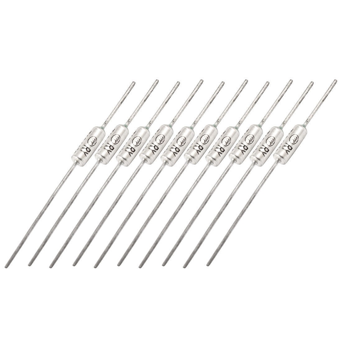 10 Pcs 250VAC 10A TF 210 Degree Celsius Cutoffs Temperature Thermal Fuse