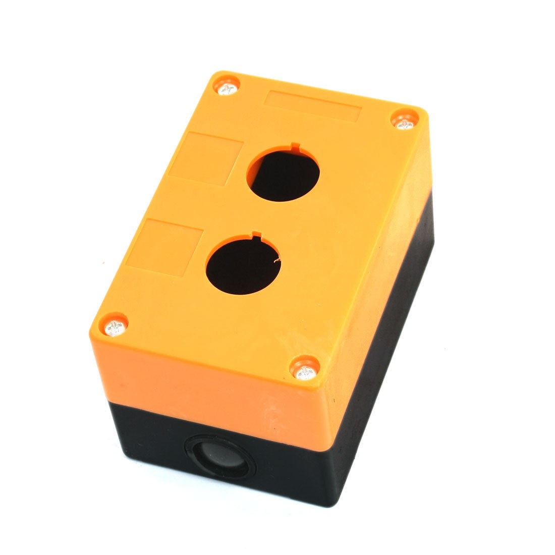22mm Dia 2 Hole Push Button Switch Control Switches Box Orange Black