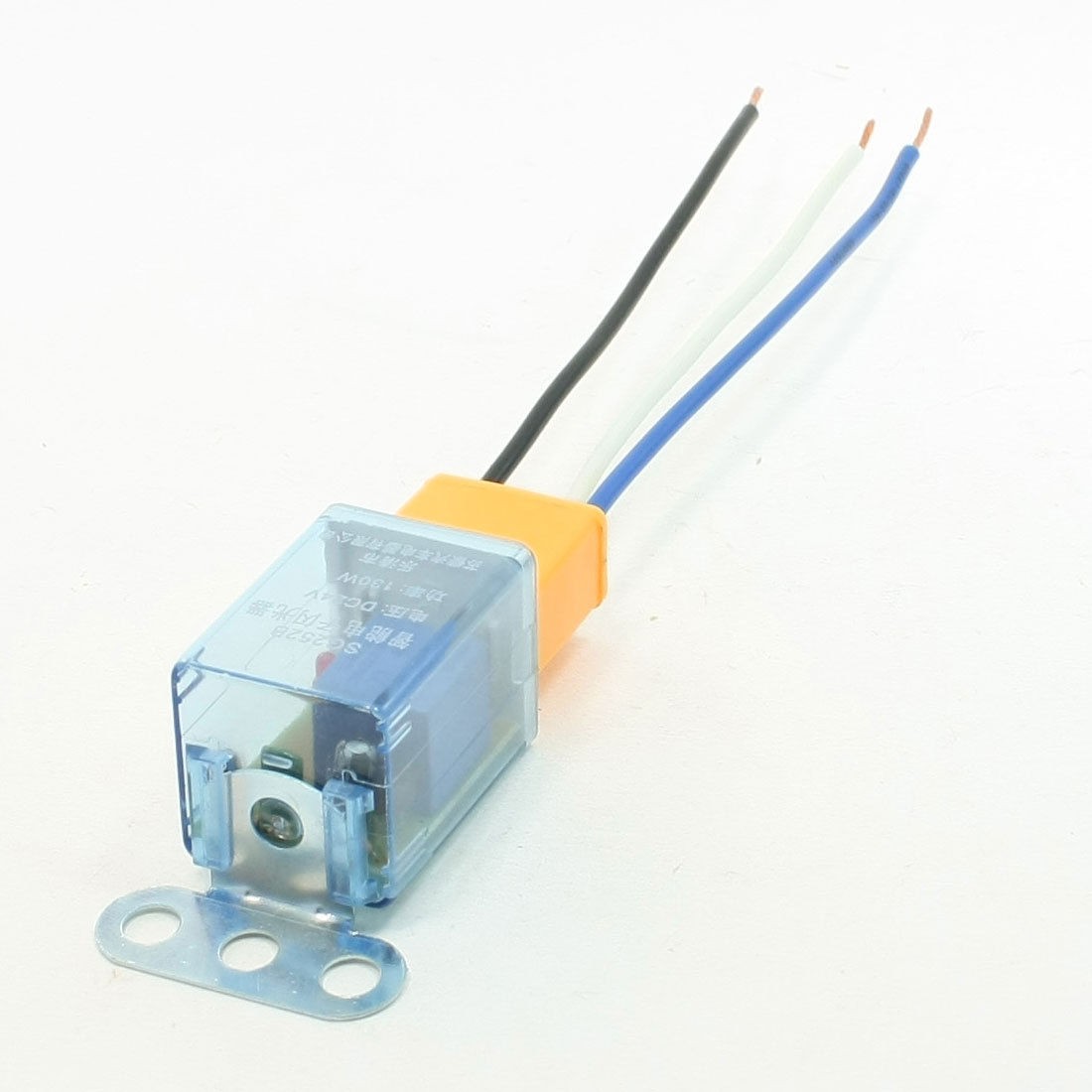 5 Pieces Yellow 3P Ceramic Socket LED Signal Indicator Car Flasher Relay 24VDC
