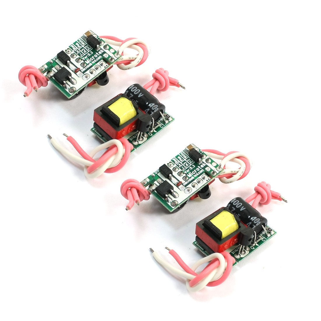 4pcs AC 85-265V DC 17V 1 x 3W LED E27 Power Supply Driver Adapter