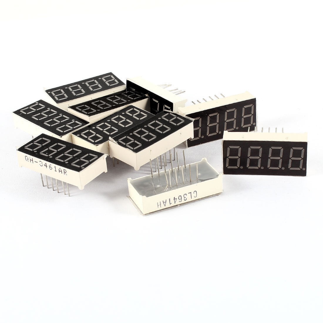 10 Pcs 30mm x 15mm Common Cathode 4 Bit 0.36" Red LED Display Digital Tube