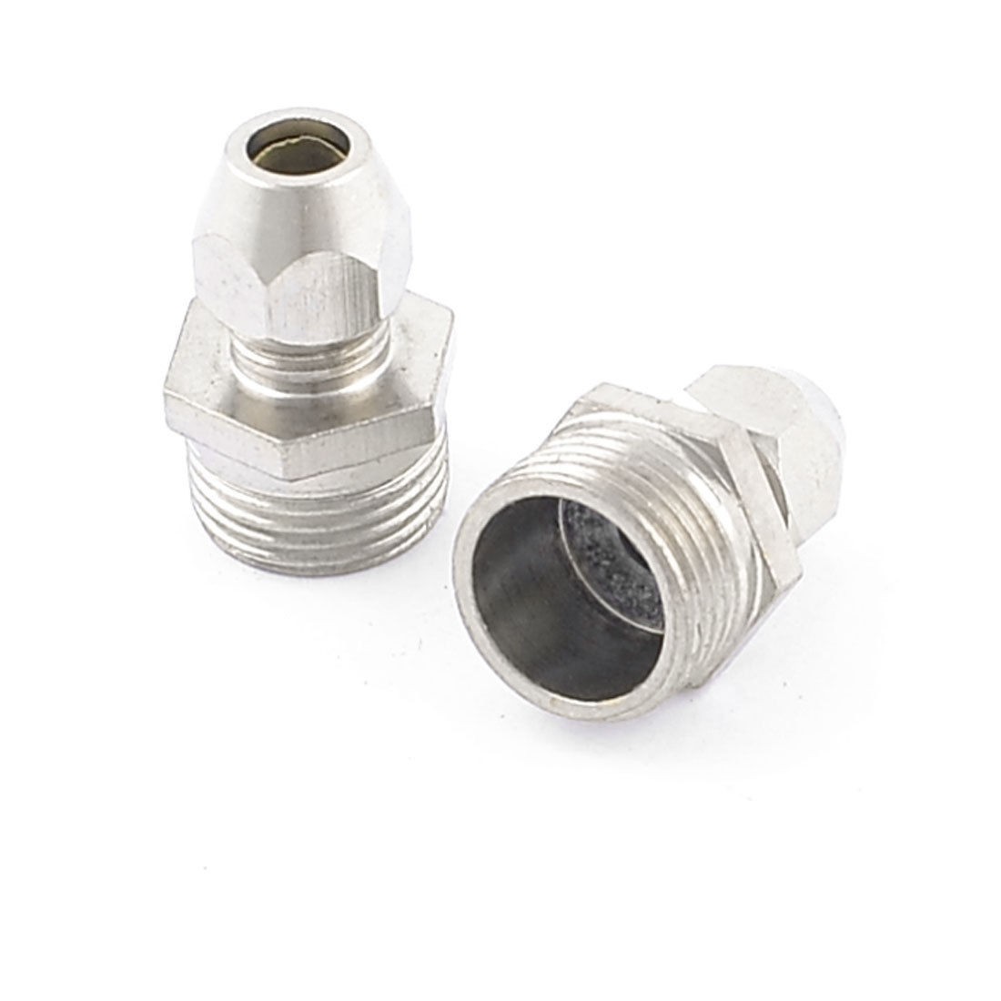 2 x 3 8" PT Male Threaded Hex Bushing Hydraulic Quick Adapter for 6mm Pipe