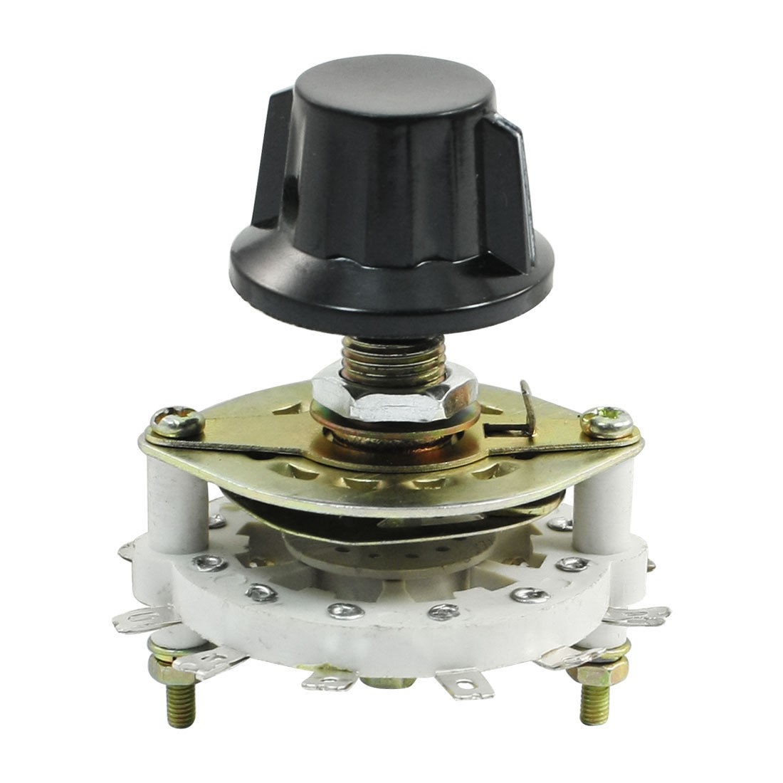 Black Knob 3P3T 3 Pole 3 Position Band Channel Rotary Switch Selector