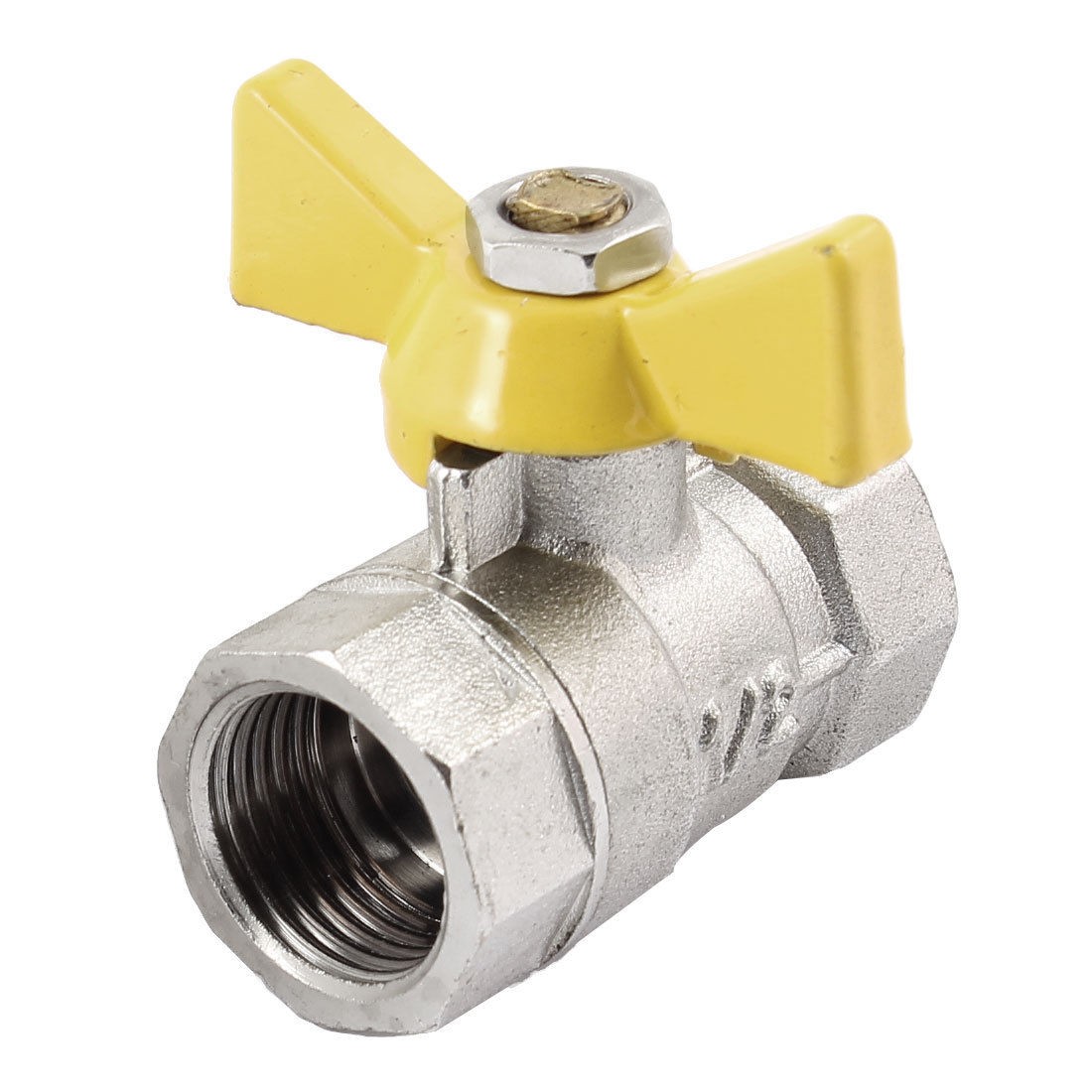 Female to Female 1/2"PT Threaded T Shaped Handle Brass Ball Valve