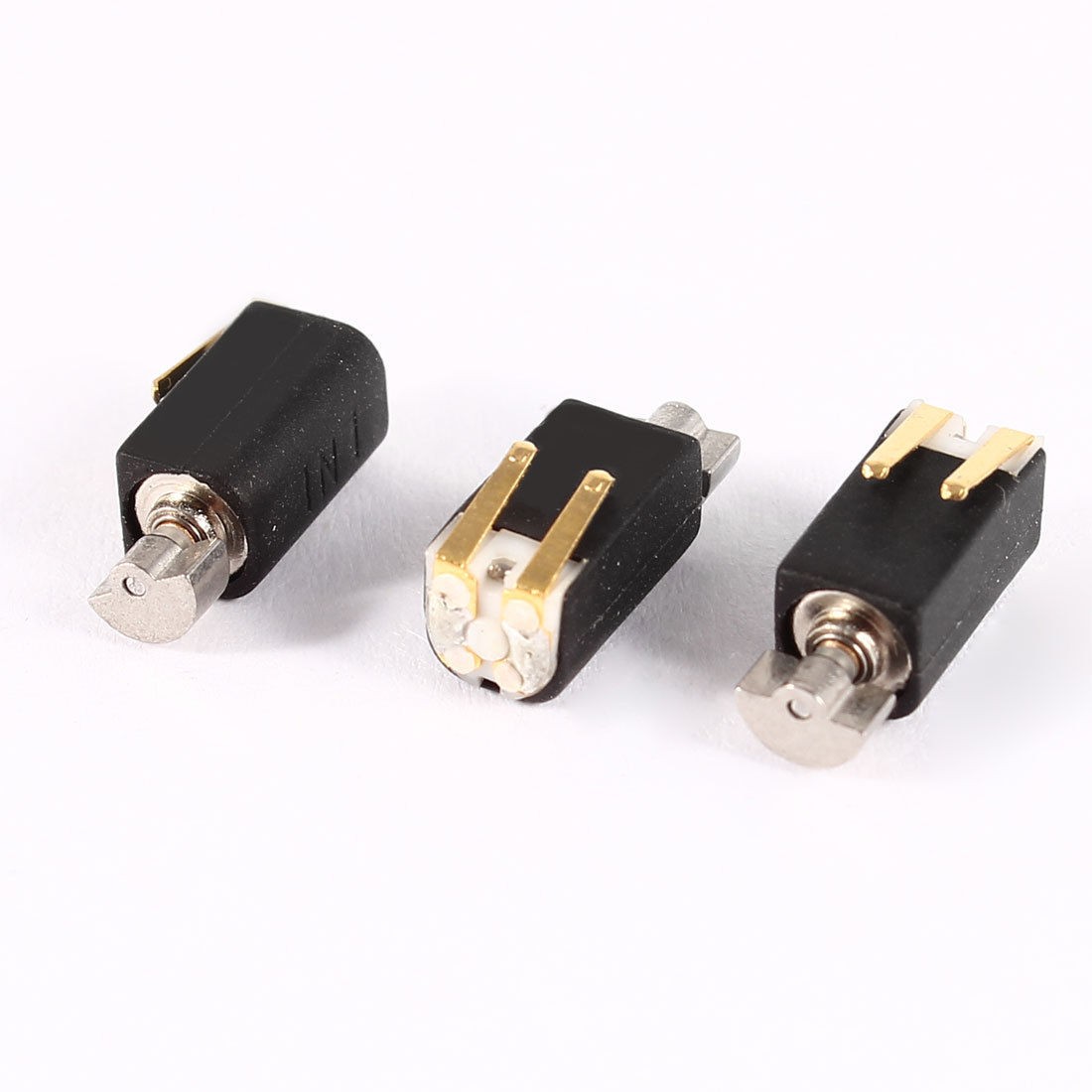 4.4mm x 4.4mm x 8.2mm Black Electric 2000RPM Speed Vibration Motor DC3V 3 Pcs