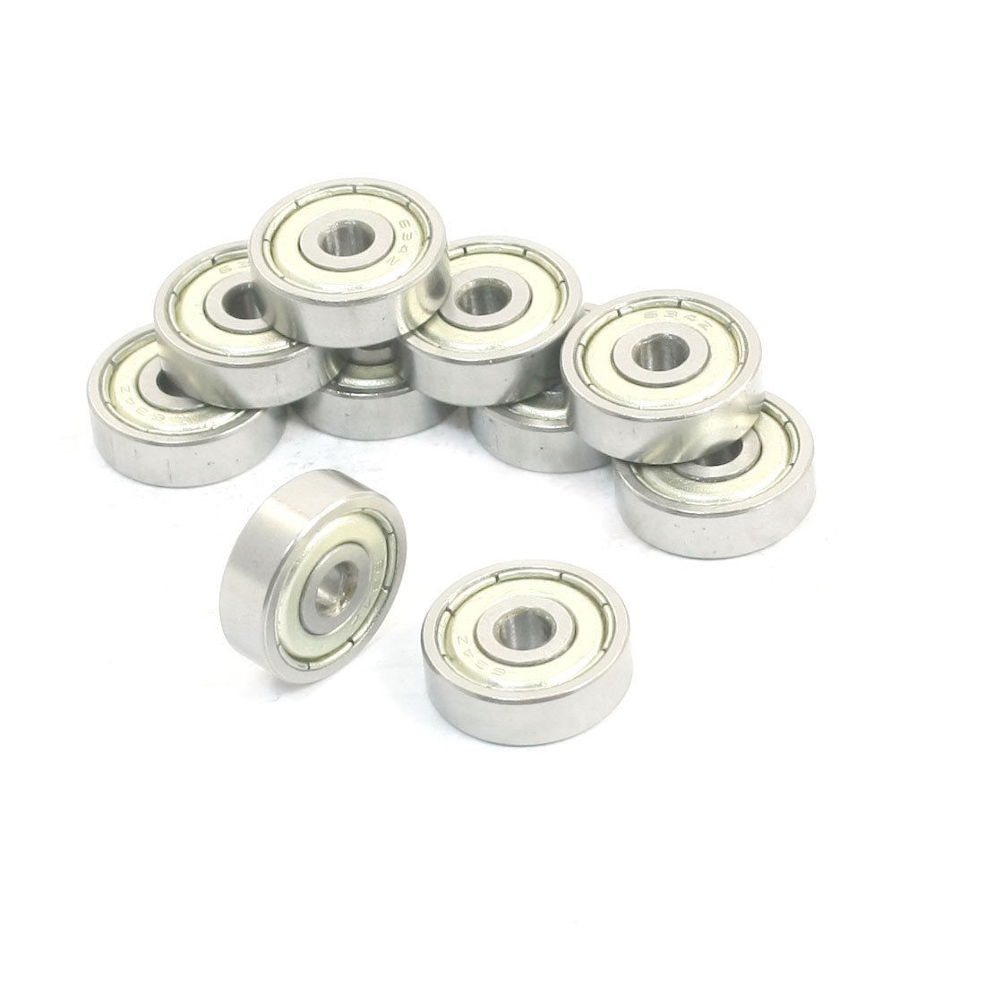 10Pcs 4mm x 16mm x 5mm Single Row Deep Groove Radial Ball Bearing 634Z