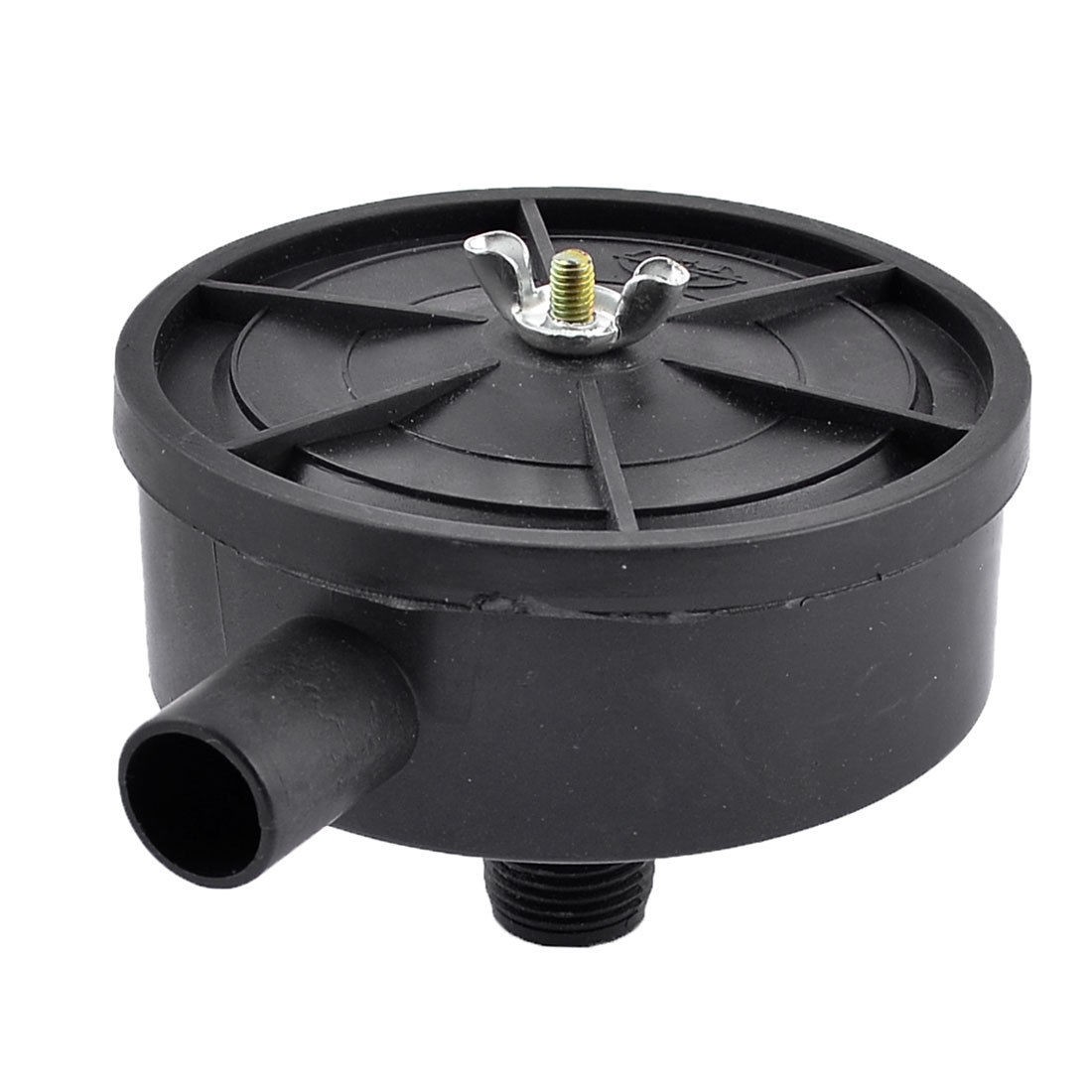 Black Plastic 19.5mm Threaded Exhaust Filter Muffler for Air Compressor