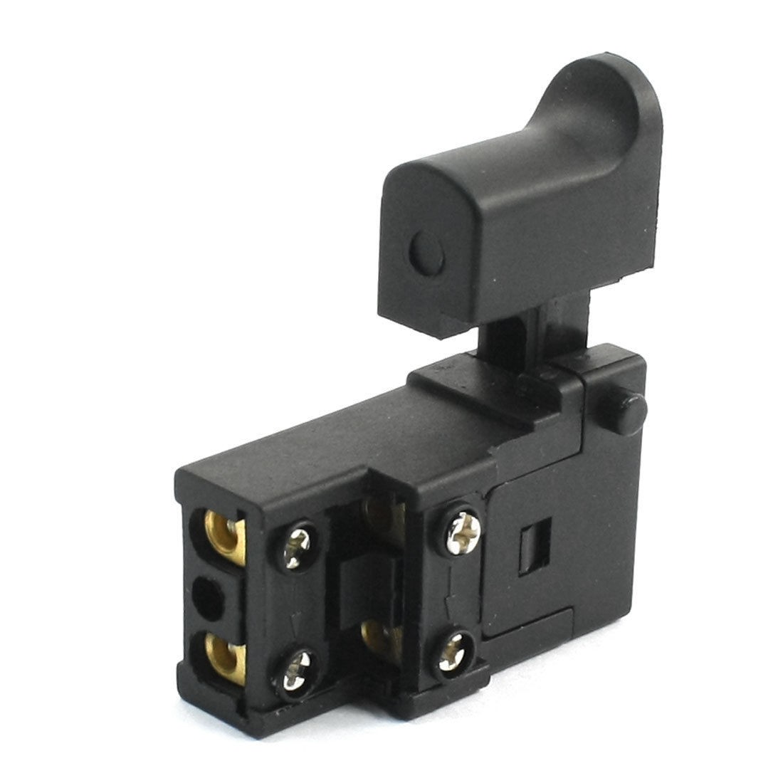 Black Plastic Normally Open Electric Tool DPDT Momentary Trigger Switch