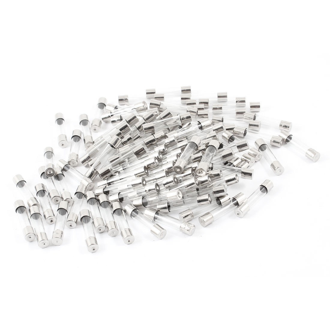 100 Pcs 250V 5A 5mmx20mm Fast Blow Type Quick Glass Tube Fuses