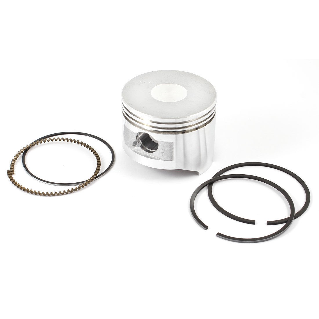 Silver Tone Engine 65mm Dia Piston Sealing Ring Set for Air Compressor