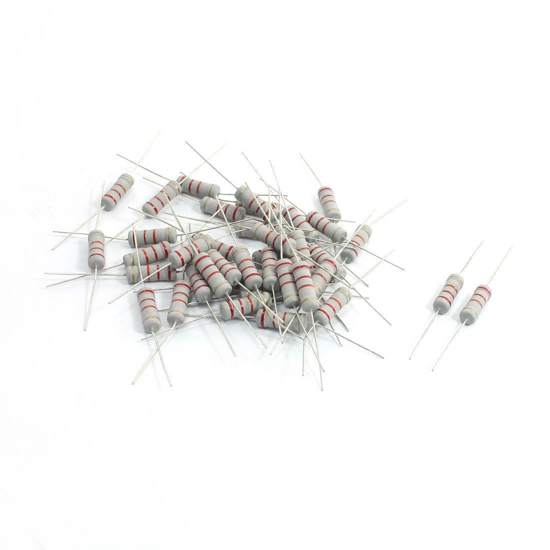 40Pcs 22k Ohm 2W 5% Tolerance Through Hole Carbon Film Resistor