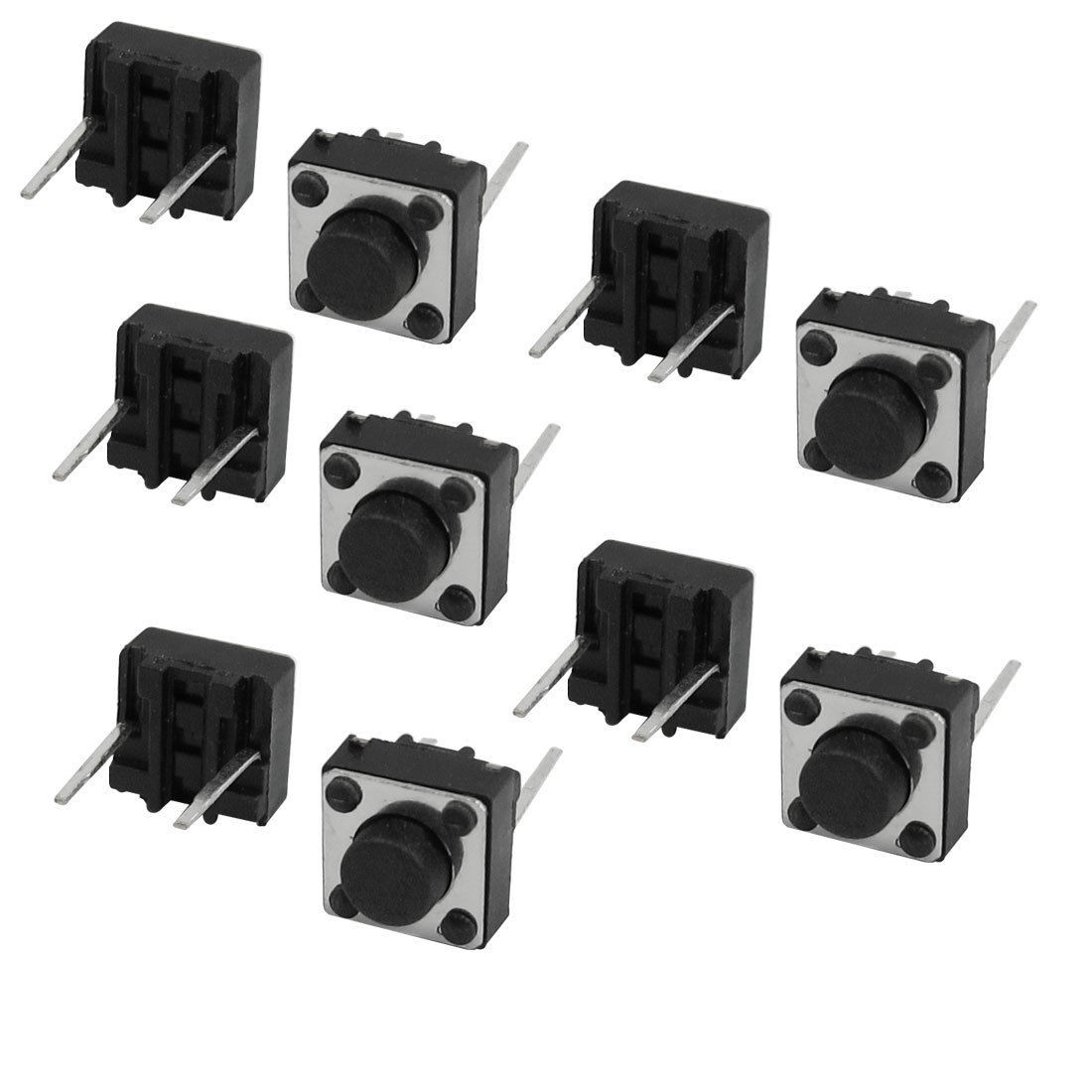 10 pcs 6 x 6 x 4.3mm Momentary Tactile Tact Push Button Switch DIP Through Hole