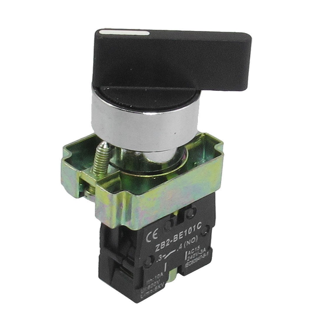 22mm Latching 1 NO Long Handle 2-Position Rotary Selector Switch ZB2-BJ21
