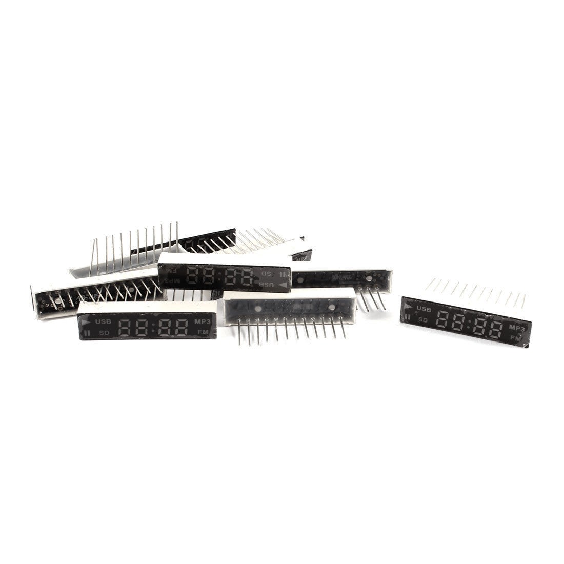 10 Pcs Single Row 12 Pin Red LED 4Bit 4-Digit Common Cathode Digital Tube 0.2"
