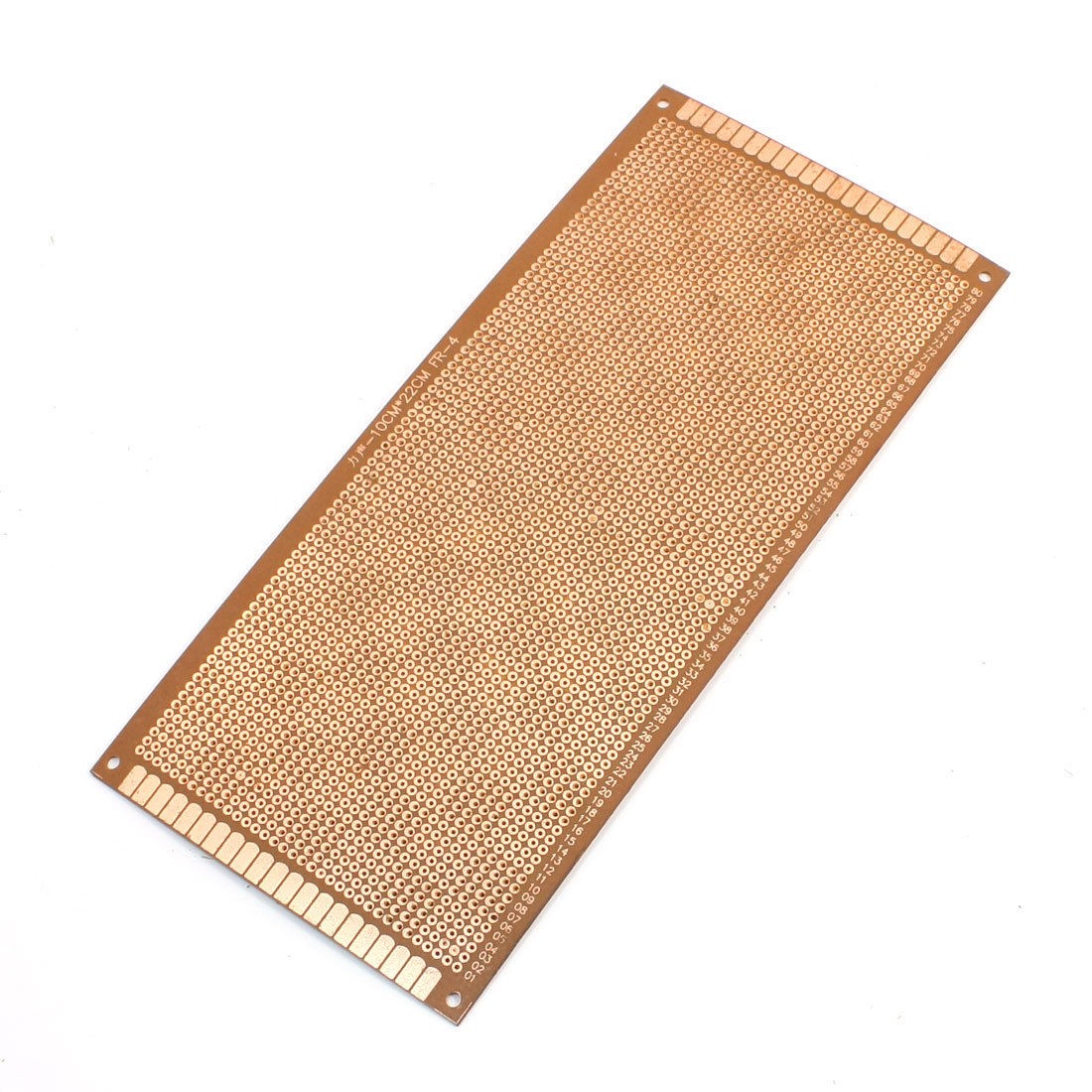 2.54mm Pitch PCB Board Prototype Breadboard Single Side 100mm x 220mm Brown