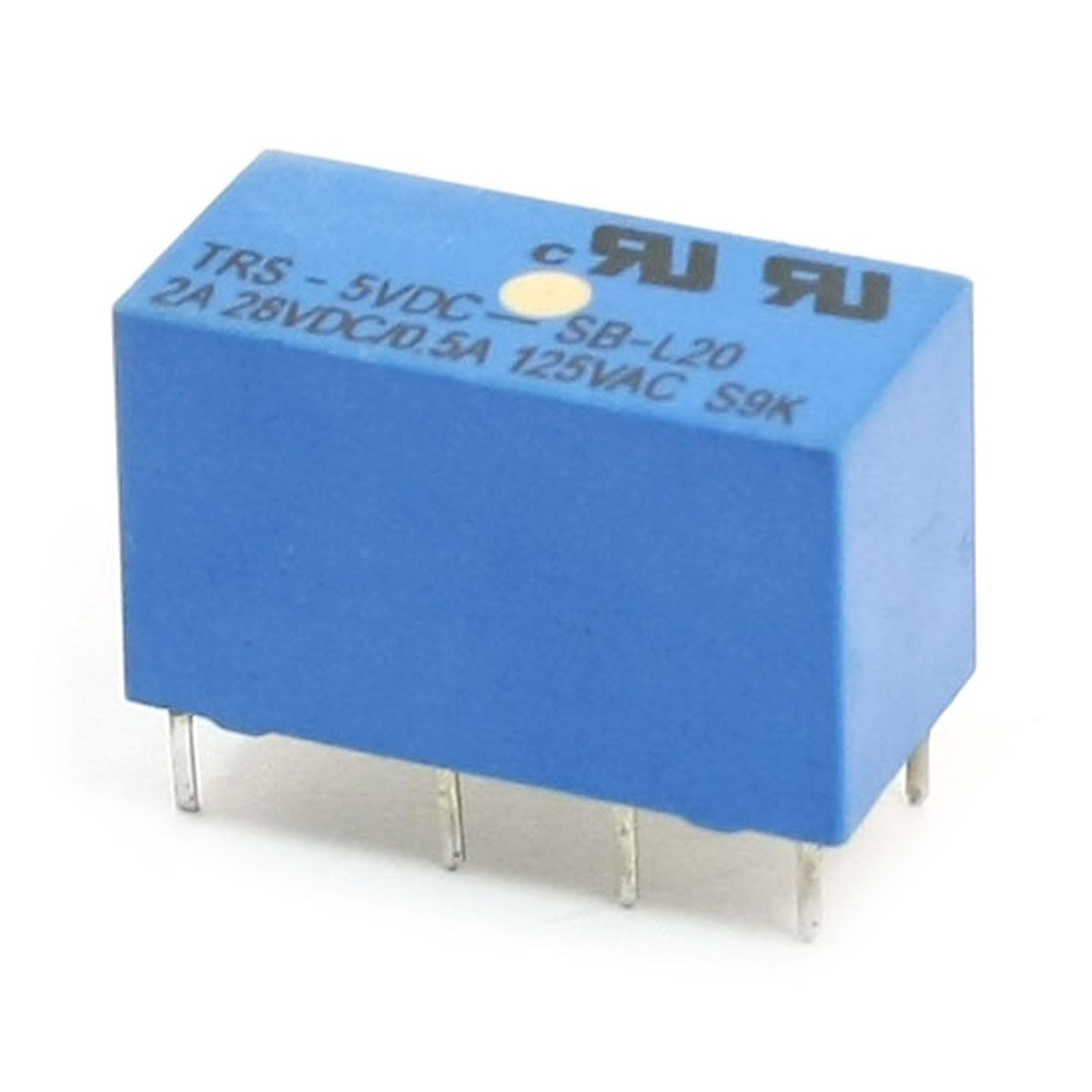 Blue DC 5V Coil Volt 8 Pin DPDT Plug In Miniature Power Relay