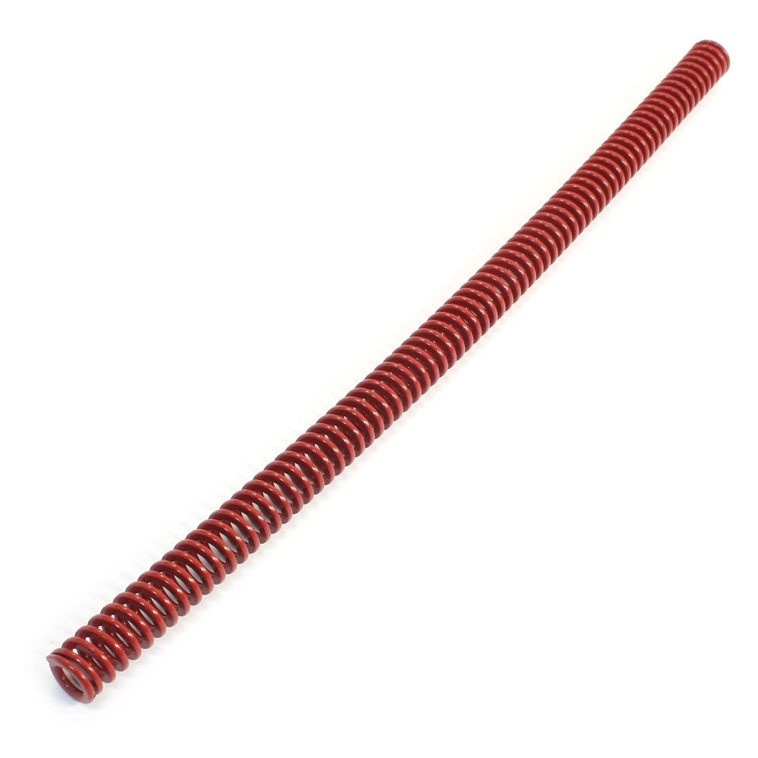 0.63" x 0.335" x 11.8" Red Chromium Alloy Flat Coil Mould Compression Spring