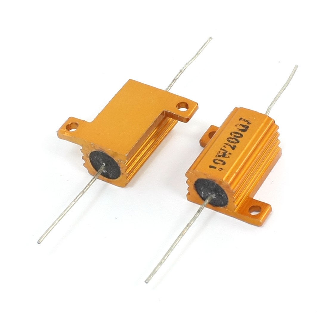 2 Pcs Screw Tap Mount Aluminum Clad Wire Wound Resistor 10Watt 200 Ohm