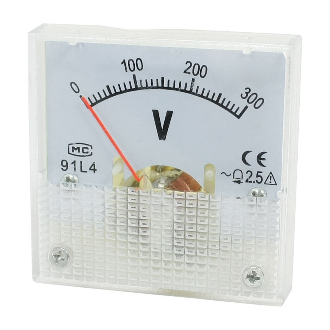 AC 0-300V Fine Tuning Dial Panel Analog Voltage Meter Voltmeter 91L4