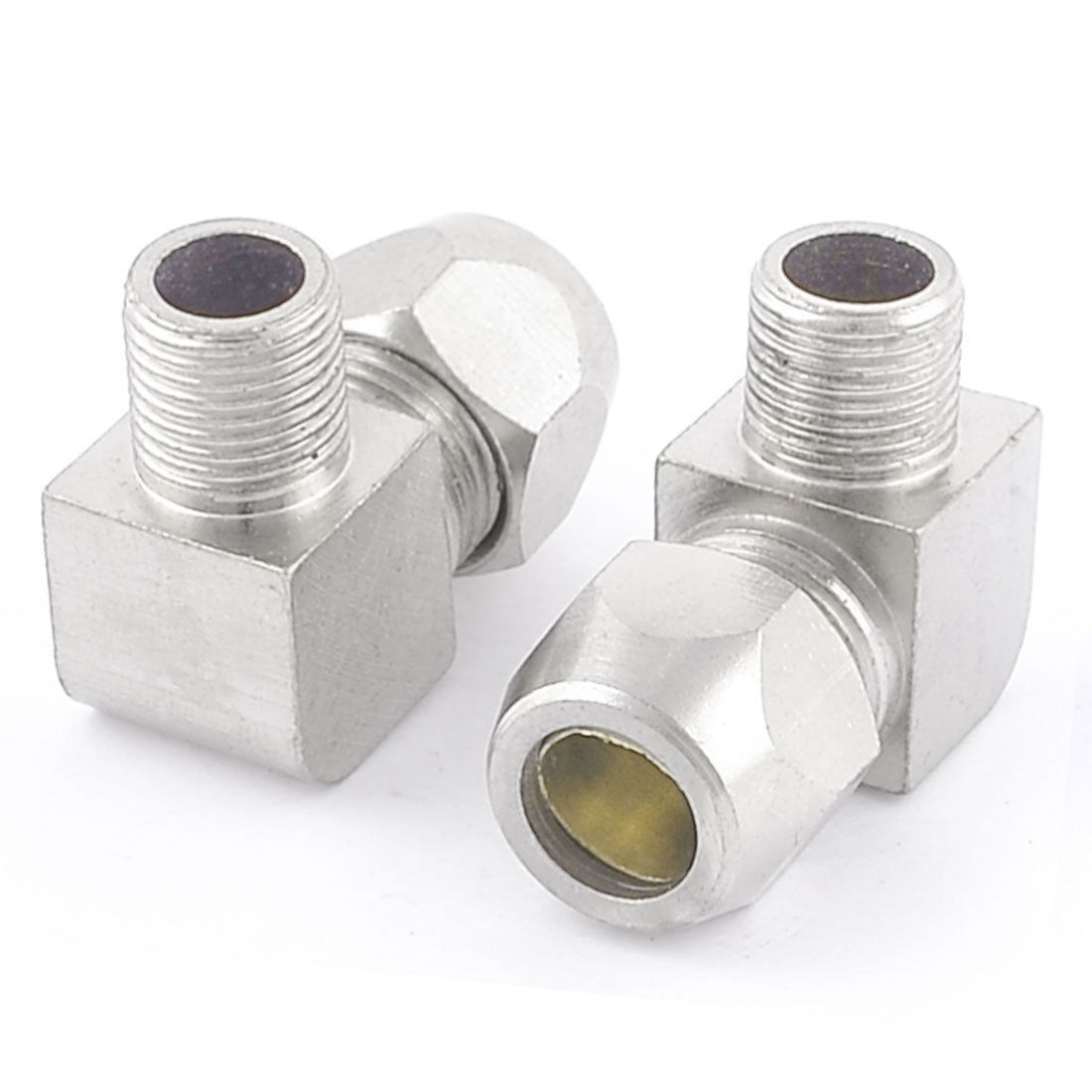 2 Pcs 1 8"PT Male to 8mm Swivel Elbow Quick Coupler Air Connector Fitting