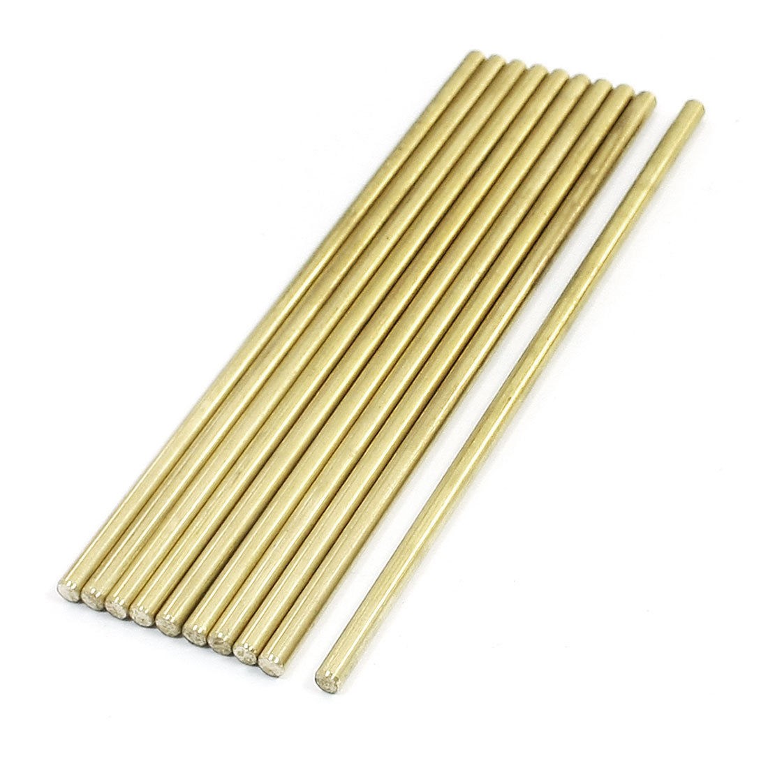 10Pcs Brass 100mm x 3mm Round Rod Stock for RC Airplane Model