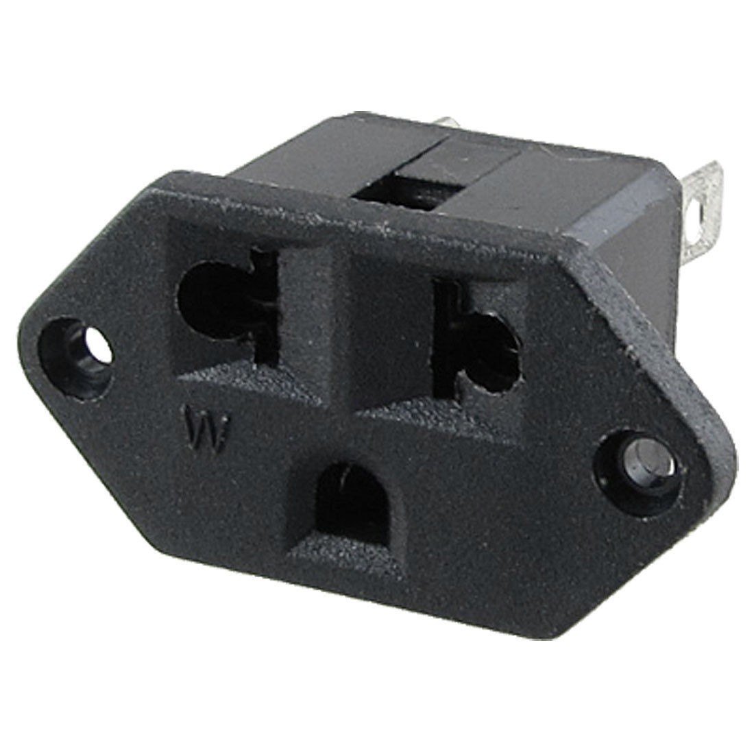 AC 250V 10A 125V 15A 3 Pin Terminals US EU Panel Socket Power Receptacle